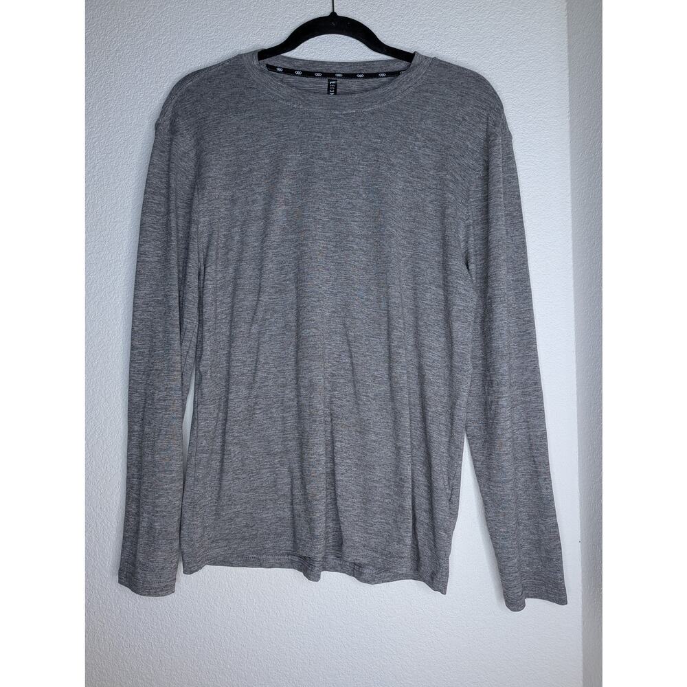 LEG3ND Men Soft Gray Athletic Shirt Athleisure Workout M